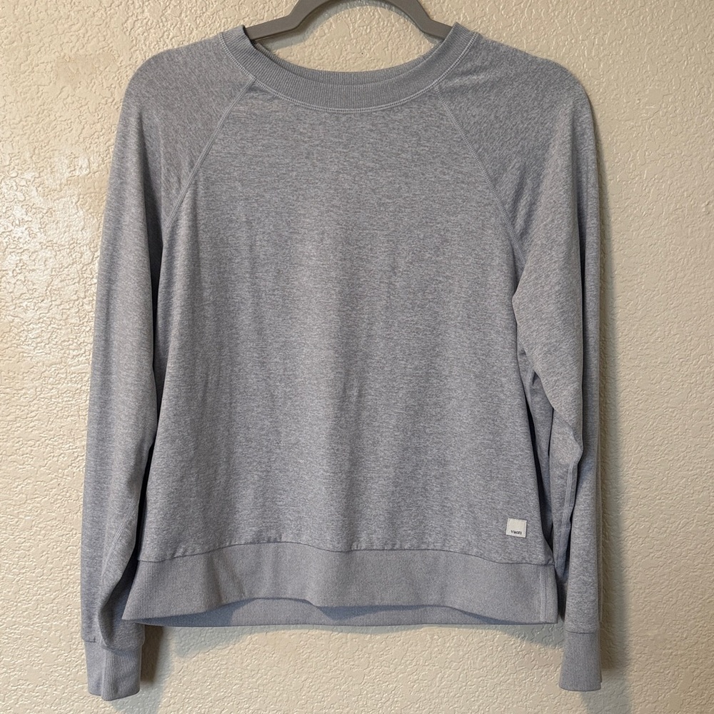 Women’s Vuori long sleeve halo crew light heather grey